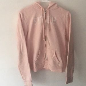 Abercrombie & Fitch Pink Zip Up Sweatshirt